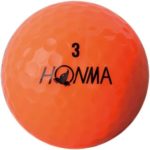 オレンジカラーのゴルフボール