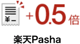 楽天Pasha【+0.5倍】
