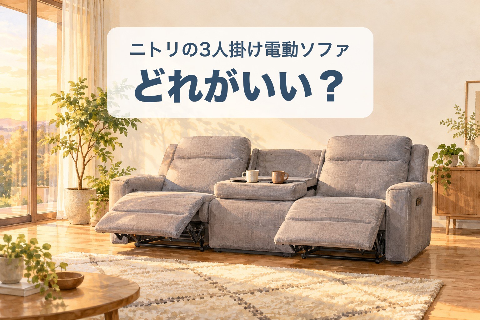 ニトリの3人掛け電動ソファはどれがいい？