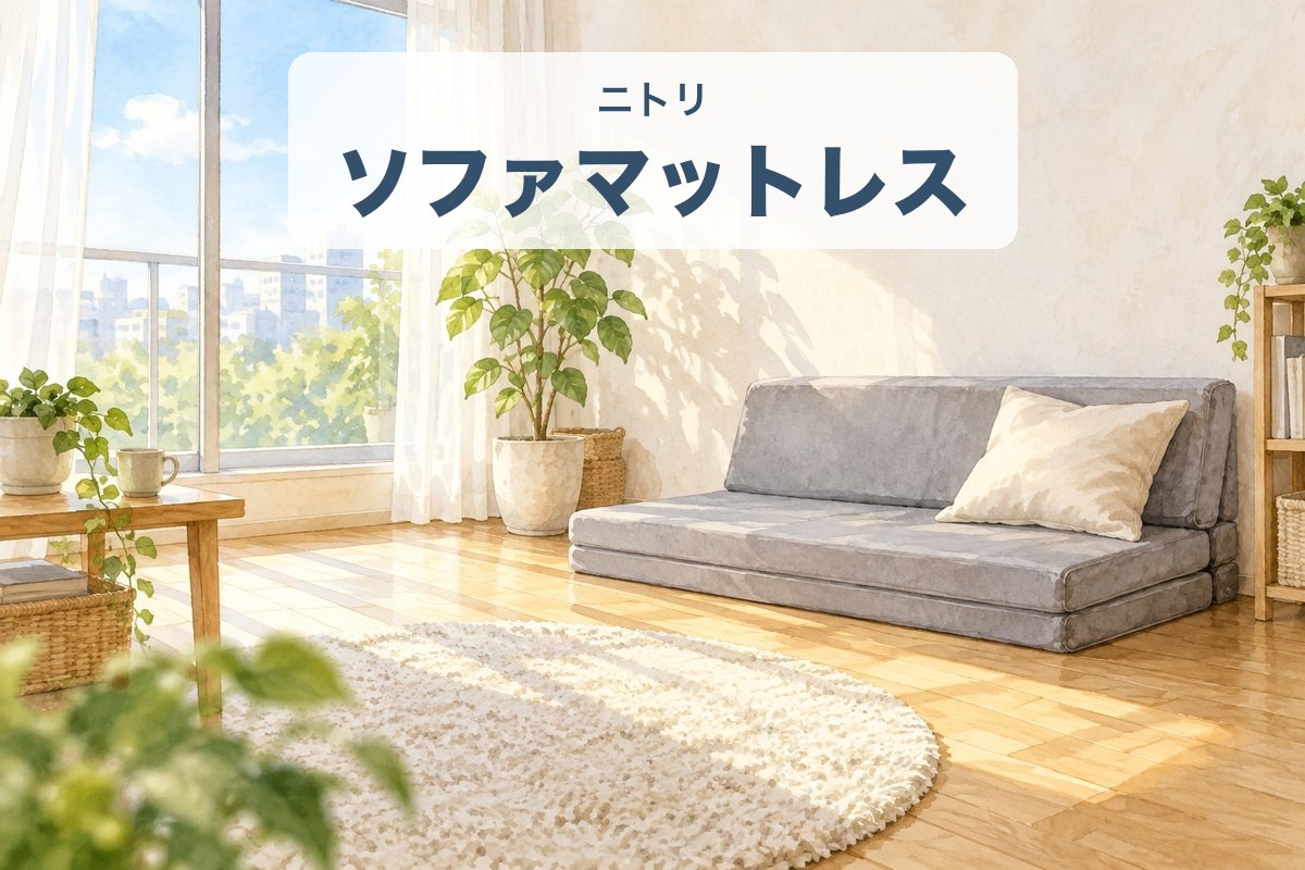 ニトリのソファマットレスの口コミと選び方