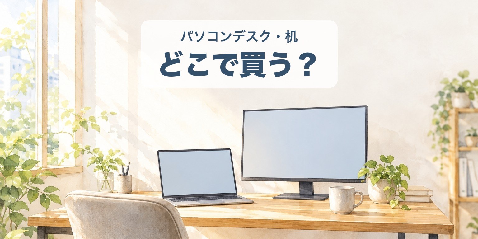 パソコンデスク・机はどこで買う？