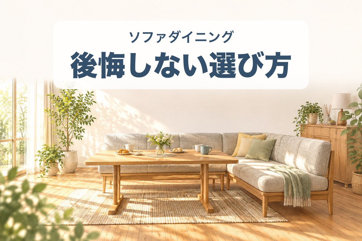ソファダイニングの後悔しない選び方